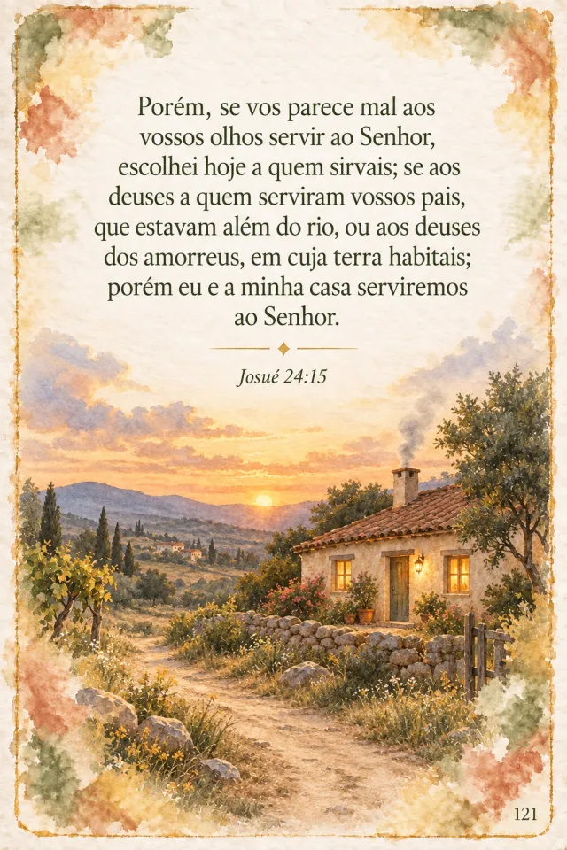 Card de Maio, Josué 24:15