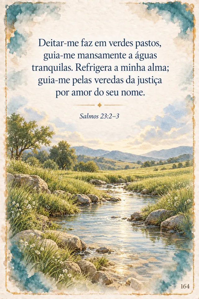 Card de Junho, Salmos 23:2–3