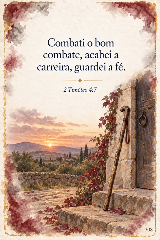 Card de Novembro, 2 Timóteo 4:7